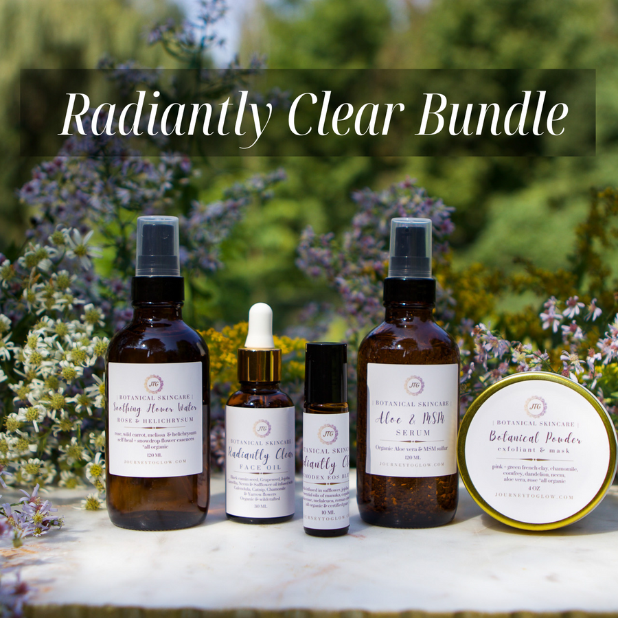 BUNDLE & SAVE Radiantly Clear Rosacea / Demodex Botanical Skincare System